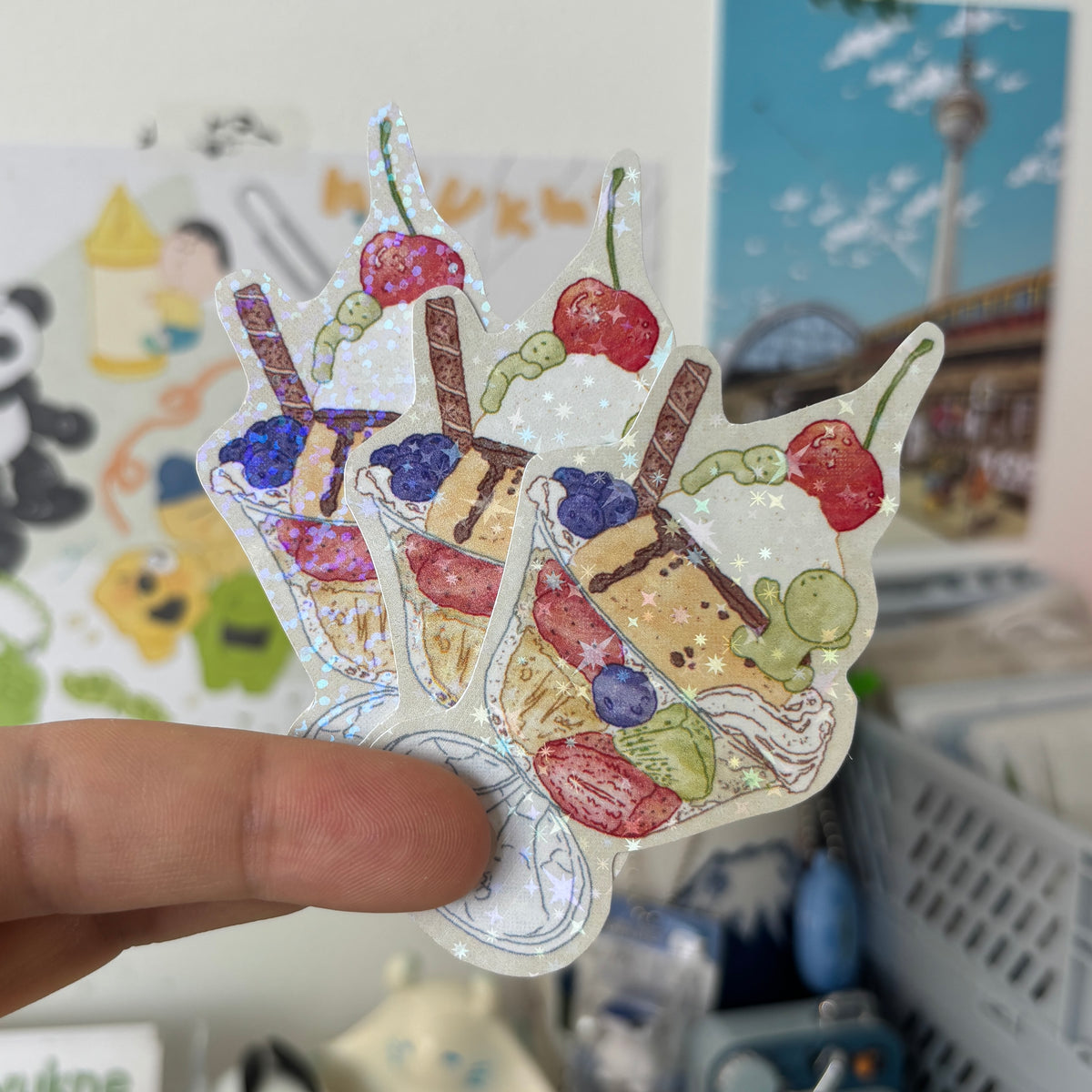 Smiski Parfait Glitter Sticker