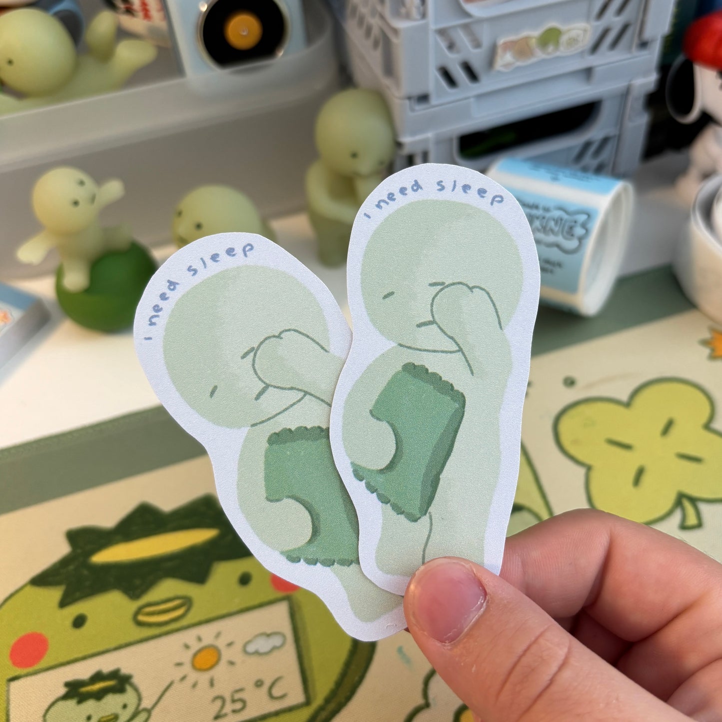 Sleepy Smiski Sticker