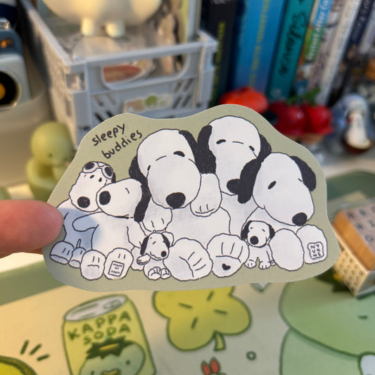 Sleepy Snoopy Sticker