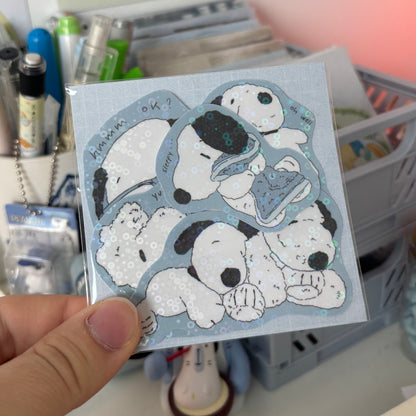 Snoopy Glitter Sticker Pack