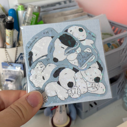 Snoopy Glitter Sticker Pack
