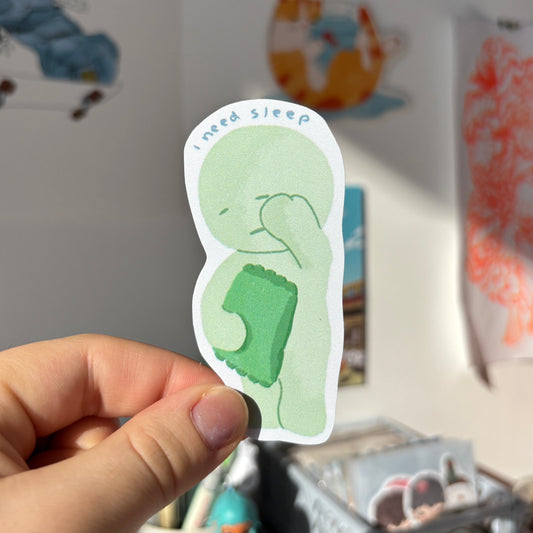 Sleepy Smiski Sticker