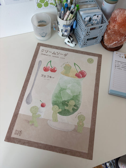 Cream Soda A3 Poster