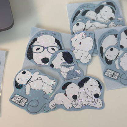 Snoopy Glitter Sticker Pack