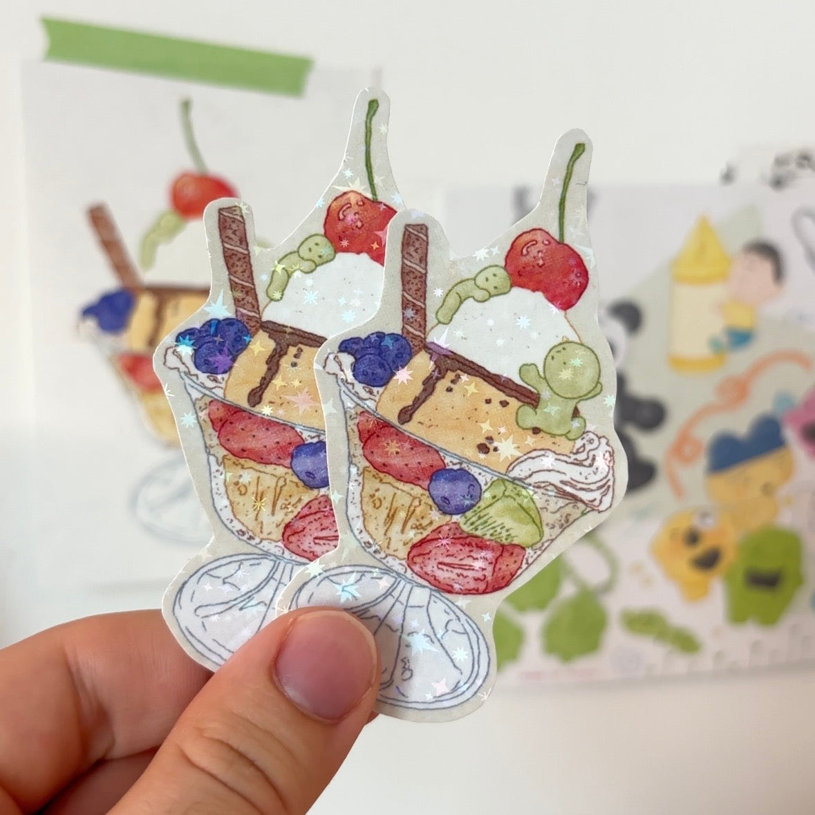 Smiski Parfait Glitter Sticker