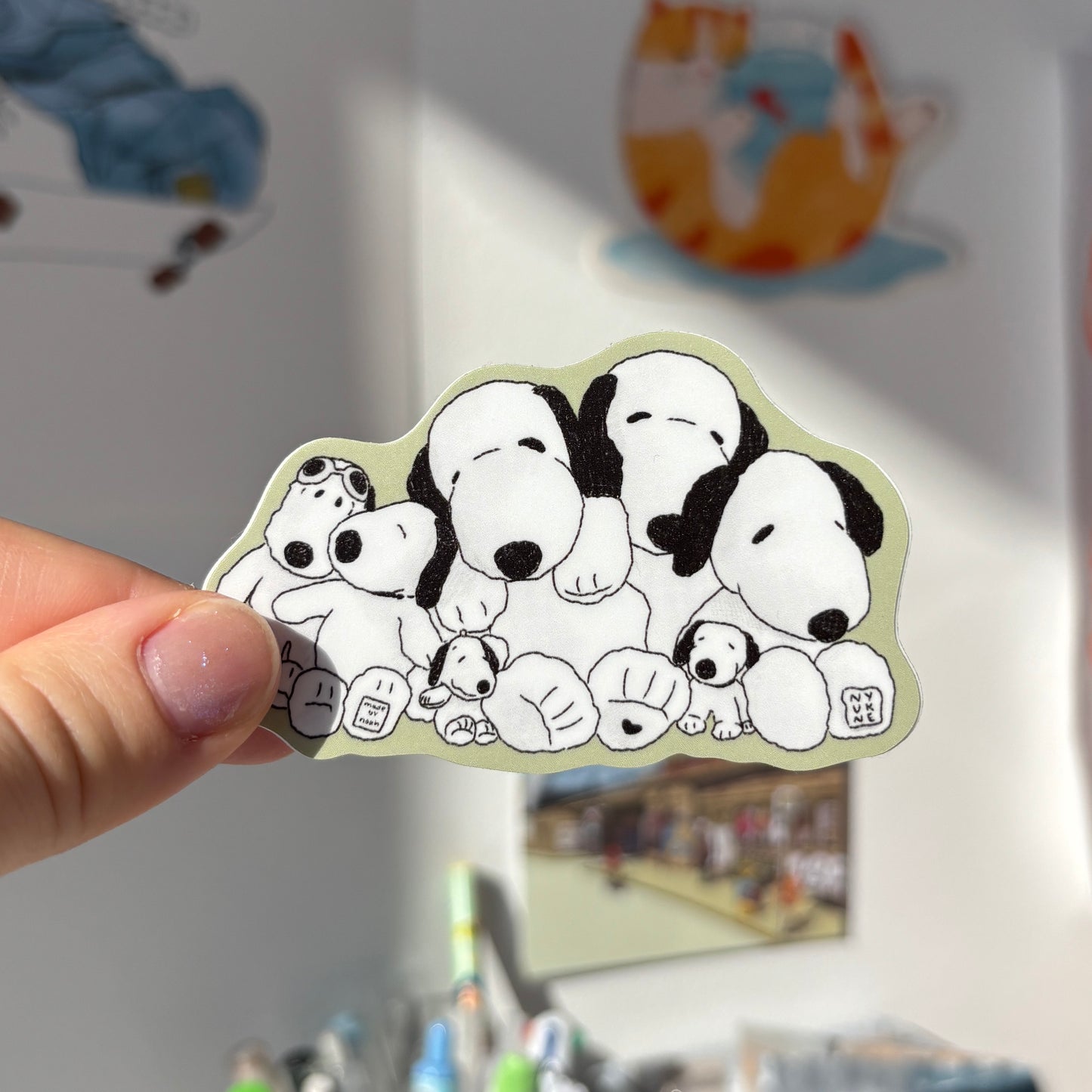 Sleepy Snoopy Sticker