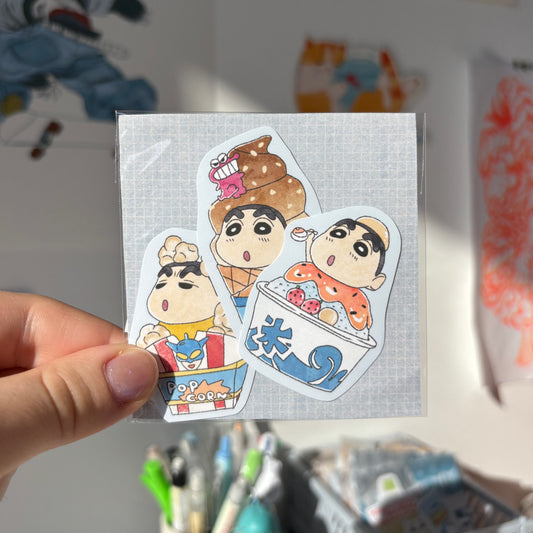 Shin-Chan Food Sticker Pack (3)