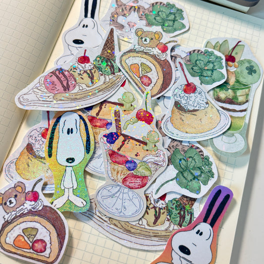 Mistery Glitter Sticker Pack (x5)