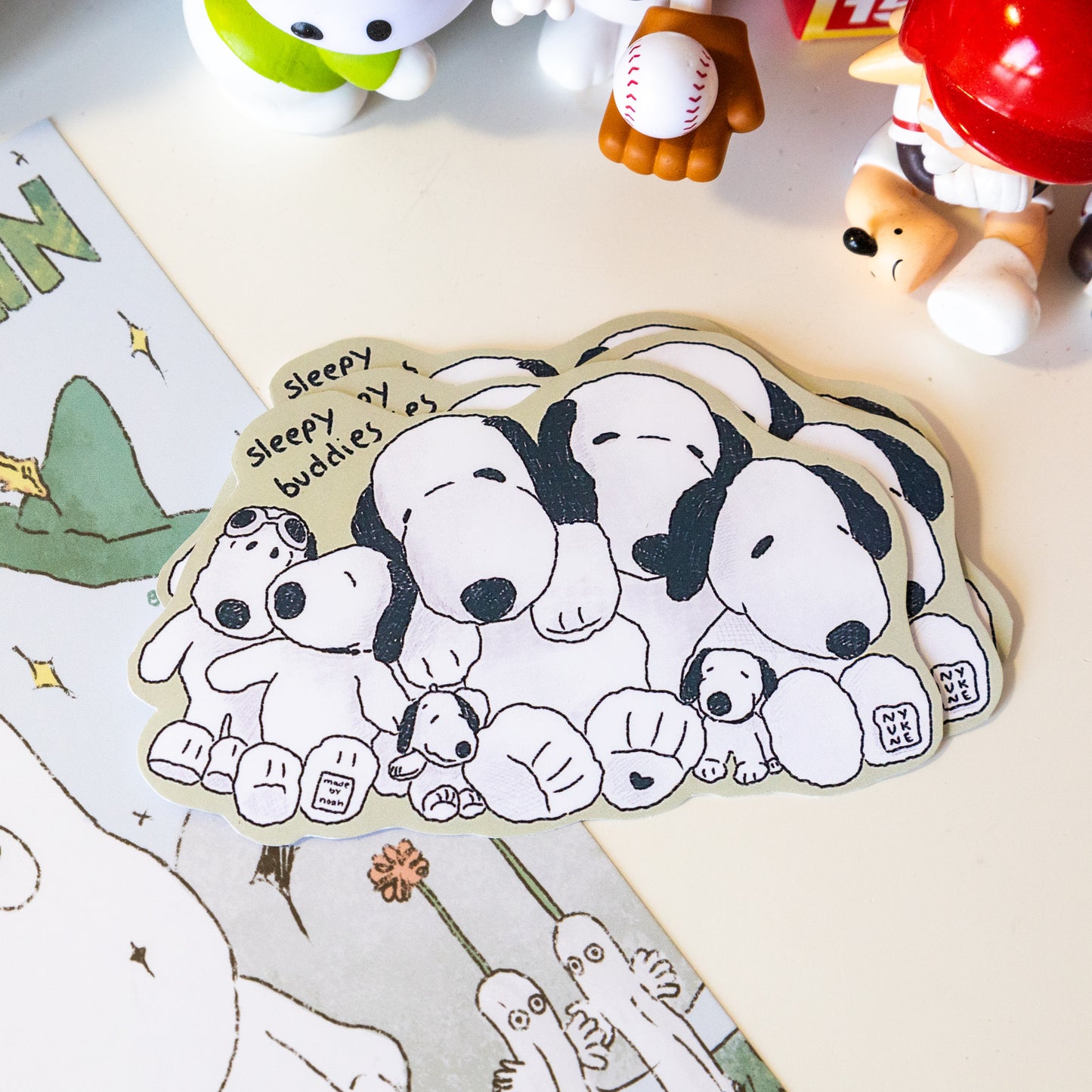 Sleepy Snoopy Sticker