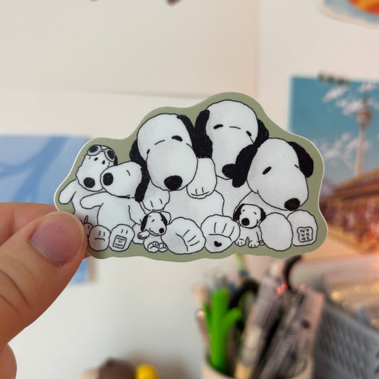 Sleepy Snoopy Sticker